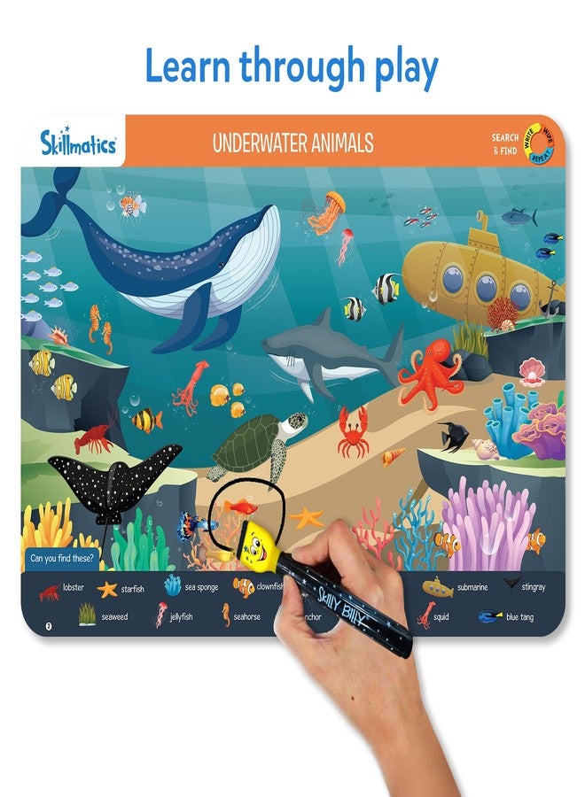 Skillmatics Search and Find Animals Educational Game - Reusable Preschool Learning Activities, Perfect for Toddlers & Kids Who Love Toys, Art & Crafts, Builds Vocabulary, Gifts for Ages 3, 4, 5, 6 - Image 4